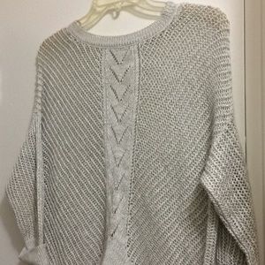 🔥silverish Knit sweater